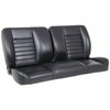 47-9253-2295-WS 60 in. Split Back Bench Seat Cruiser Collection Universal [Black Madrid Vinyl w/White Stitch] - image 1