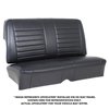 46-84800-2295-BS Rear Seat Upholstery Cruiser Collection 1964-1965 Chevy Chevy II Hardtop [Black Madrid Vinyl w/Blue Stitch] - image 1