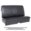 46-84802-2295-BKS Rear Seat Upholstery Cruiser Collection 1968-1972 Chevy Chevy II/Nova Coupe [Black Madrid Vinyl w/Blck Stitch] - image 1