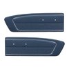 10-70806-2095 Door Panels, Front Only 1966 Ford Mustang, Dk. Blue Sierra Vinyl - image 1