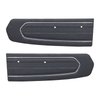 10-70807-6500 Door Panels, Front Only 1967 Ford Mustang, Black Carbon Fiber Vinyl - image 1
