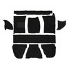 34-F83016-301 Premium Carpet Kit,  1975-1980 Chevy/GMC Truck Standard cab, Black Loop Carpet - image 1