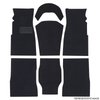 34-F80067-501-C Premium Carpet Kit,  1967-1969 Chevy Camaro Coupe, Black Raylon Loop Carpet - image 1
