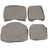 43-2111-328-334 Front Bench Seat Upholstery 1962-1967 Volkswagen Bus, Dk. Gray Vintage Vinyl, Gray Vintage Mesh Vinyl - image 1