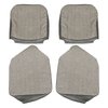 43-2112-328-334 Front Seat Upholstery, OE Pattern  1954-1967 Volkswagen Bus, Dk. Gray Vintage Vinyl, Gray Vintage Mesh Vinyl - image 1
