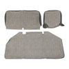 43-2125-328-334 Rear Seat Upholstery, OE Pattern  1964-1967 Volkswagen Bus, Dk. Gray Vintage Vinyl, Gray Vintage Mesh Vinyl - image 1