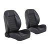 47-9000-2295-GS Pro-Low Back Bucket Seats, Sport Pattern  Black Madrid Vinyl W/Gray Stitch - image 1