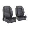 47-9000-6525-GS Pro-Low Back Bucket Seats, Sport Pattern  Charcoal Black Verona Vinyl W/Gray Stitch - image 1