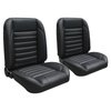 47-9700-6525-WS Pro-Classic Bucket Seats, Sport Pattern  Charcoal Black Verona Vinyl W/White Stitch - image 1