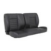 47-9701-6525-GS 60" Split Back Bench Seat, Sport Pattern  Charcoal Black Verona Vinyl W/Gray Stitch - image 1