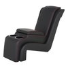 25-83060-6525-RS Deluxe Console W/Armrest & Storage 1960-1972 Chevy/GMC C/K Series, Charcoal Black Verona Vinyl W/Red Stitch - image 1