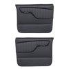 11-83003-6525-BS Front Molded Door Panels, 1967-1972 Chevy/GMC Truck/Blazer/Jimmy, Charcoal Black Verona Vinyl W/Blue Stitch - image 1