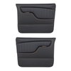 11-83003-6525-OS Front Molded Door Panels, Sport Pattern  1967-1972 Chevy/GMC Truck/Blazer/Jimmy, Charcoal Black Verona Vinyl - image 1