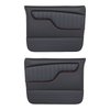 11-83003-6525-RS Front Molded Door Panels, 1967-1972 Chevy/GMC Truck/Blazer/Jimmy, Charcoal Black Verona Vinyl W/Red Stitch - image 1