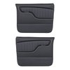 11-83003-6525-WS Front Molded Door Panels, 1967-1972 Chevy/GMC Truck/Blazer/Jimmy, Charcoal Black Verona Vinyl W/White Stitch - image 1