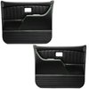 11-83008-6525-GS Front Molded Door Panels, 1981-1987 Chevy/GMC Truck/Blazer/Jimmy, Charcoal Black Verona Vinyl W/Gray Stitch - image 1
