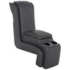25-83060-6525-GS Deluxe Console W/Armrest & Storage 1960-1972 Chevy/GMC Trucks, Charcoal Black Verona Vinyl W/Gray Stitch - image 1