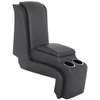 25-83070-6525-GS Deluxe Console W/Armrest & Storage 1973-1987 Chevy/GMC Trucks, Charcoal Black Verona Vinyl W/Gray Stitch - image 1