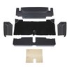 34-T7001-958-301 5 PC  Trunk Kit, Sport II Pattern  1964-1966 Ford Mustang, Black Sierra Vinyl, Black Loop Carpet - image 1