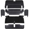 34-T7002-958-301 6 PC  Trunk Kit, Sport II Pattern  1967-1968 Ford Mustang, Black Sierra Vinyl, Black Loop Carpet - image 1