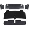 34-T7003-958-301 5 PC  Trunk Kit, Sport II Pattern  1967-1968 Ford Mustang, Black Sierra Vinyl, Black Loop Carpet - image 1