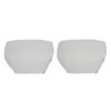 43-7303-965-PONY Headrest Cover  1982-1993 Ford Mustang, White Classic Vinyl W/Pony Logo - image 1