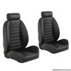 47-9120-6525-BKS Pro-Low Back W/Mini Headrest Bucket Seats, Sport  Charcoal Black Verona Vinyl W/Black Stitch - image 1