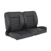 47-9720-6525-BKS 48" Split Back Bench Seat, Sport Pattern  Charcoal Black Verona Vinyl W/Black Stitch - image 1