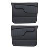11-83003-6525-BKS Front Molded Door Panels, 1967-1972 Chevy/GMC C/K Truck/Blazer, Charcoal Black Verona Vinyl W/Black Stitch - image 1