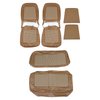 43-7418-4061-0143 Front & Rear Seat Upholstery, 1968-1977 Ford Bronco, Ginger Corinthian Vinyl, Brown & Tan Houndstooth Cloth - image 1