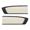 10-70806-958-2290 Door Panels, Front Only 1966 Ford Mustang, Black Sierra Vinyl, White Sierra Vinyl - image 1