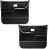 11-83008-6525-BKS Front Molded Door Panels, 1981-1987 Chevy/GMC Truck/Blazer/Jimmy, Charcoal Black Verona Vinyl W/Black Stitch - image 1