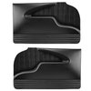 11-83501-6525-BKS Front Molded Door Panels, 1955-1957 Chevy Bel Air Sedan, Charcoal Black Verona Vinyl W/Black Stitch - image 1