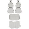 43-74622-965-958W Front & Rear Seat Upholstery, OE Pattern  1992-1993 Ford Mustang, White Classic Vinyl W/Black Welt - image 1