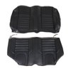 46-84103-2295-BKS Rear Seat Upholstery, Sport Pattern  1968-1972 Chevy Nova Coupe, Black Madrid Vinyl W/Black Stitch - image 1