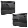 11-83003-2295-BKS Front Molded Door Panels, 1967-72 Chevy/GMC Truck/Blazer/Jimmy, Black Madrid Vinyl W/Black Stitch - image 1