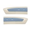 10-70105-2290-2287 Door Panels, Front Only 1964 Ford Mustang, White Sierra Vinyl, Lt. Blue Sierra Vinyl - image 1