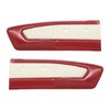 10-70105-2920-2290 Door Panels, Front Only 1964 Ford Mustang, Dk. Red Sierra Vinyl, White Sierra Vinyl - image 1