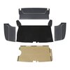 34-T83500-2295-301 4 PC  Trunk Kit, 1955-57 Chevy Bel Air 2 DR Hardtop/Sedan/Convertible, Black Madrid Vinyl, Black Loop Carpet - image 1