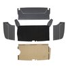 34-T83500-6525-301 4 PC  Trunk Kit, 1955-57 Chevy Bel Air Hardtop/Sedan/Convertible, Charcoal Black Verona Vinyl - image 1