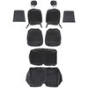 43-70229-3722-3437 Front & Rear Seat Upholstery, OE Pattern  1968 Ford Mustang, Black Corinthian Vinyl, Black Kiwi Vinyl - image 1