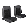 47-9706-6525-99-GS Pro-Classic Bucket Seats, Sport-S Pattern  Charcoal Black Verona Vinyl, Black Unisuede W/Gray Stitch - image 1