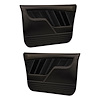 11-83013-6525-99-GS Front Molded Door Panels, 1967-1972 Chevy/GMC Truck/Blazer/Jimmy, Charcoal Black Verona Vinyl - image 1