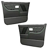 11-83018-6525-99-GS Front Molded Door Panels, 1981-1987 Chevy/GMC Truck/Blazer/Jimmy, Charcoal Black Verona Vinyl - image 1