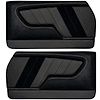 11-82104-2295-99-BKS Front Molded Door Panels, 1970-1972 Chevy Chevelle Convertible, Black Unisuede W/Black Stitch - image 1