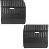 11-83021-6525-BKS-BGBK Front Flat Door Panels, 1955-59 Chevy/GMC Truck Standard cab, Charcoal Black Verona Vinyl W/Black Stitch - image 1