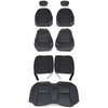 43-76320-6042-6042EP-Y2 Front & Rear Seat Upholstery, 2000 Ford Mustang, Ebony/Charcoal Vinyl W/Pony Logo - image 1