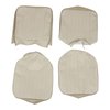 43-2114-04 Front Upholstery, OE Pattern  1968-1973 Volkswagen Bus, Beige Basketweave Vinyl - image 1