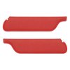 21-7045-812 Sun Visors  1964 1/2-1966 Ford Mustang Coupe, Bright Red Moonskin Vinyl - image 1