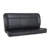47-9260-2295-RS 60" Solid Back Bench Seat, Cruiser Collection  Black Madrid Vinyl W/Red Stitch - image 1